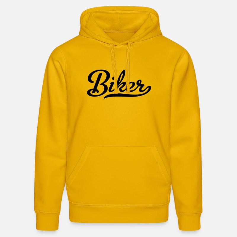 2541614 112658633 biker - Sweat à capuche bio DRUMMER Stanley/Stella Unisexe - jaune spectre