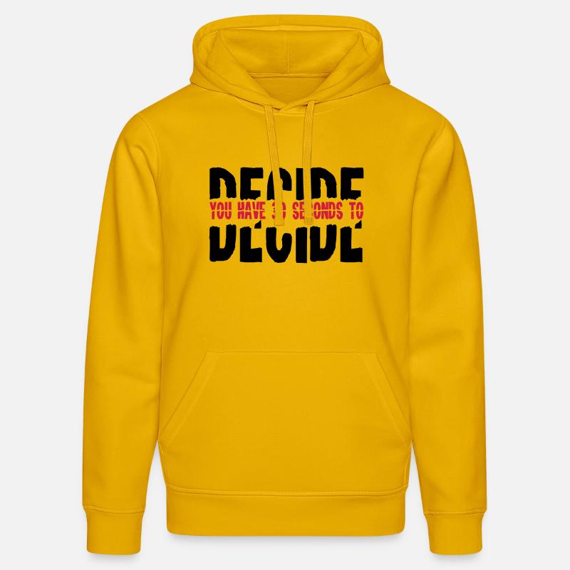 2541614 15682855 decide - Sweat à capuche bio DRUMMER Stanley/Stella Unisexe - jaune spectre