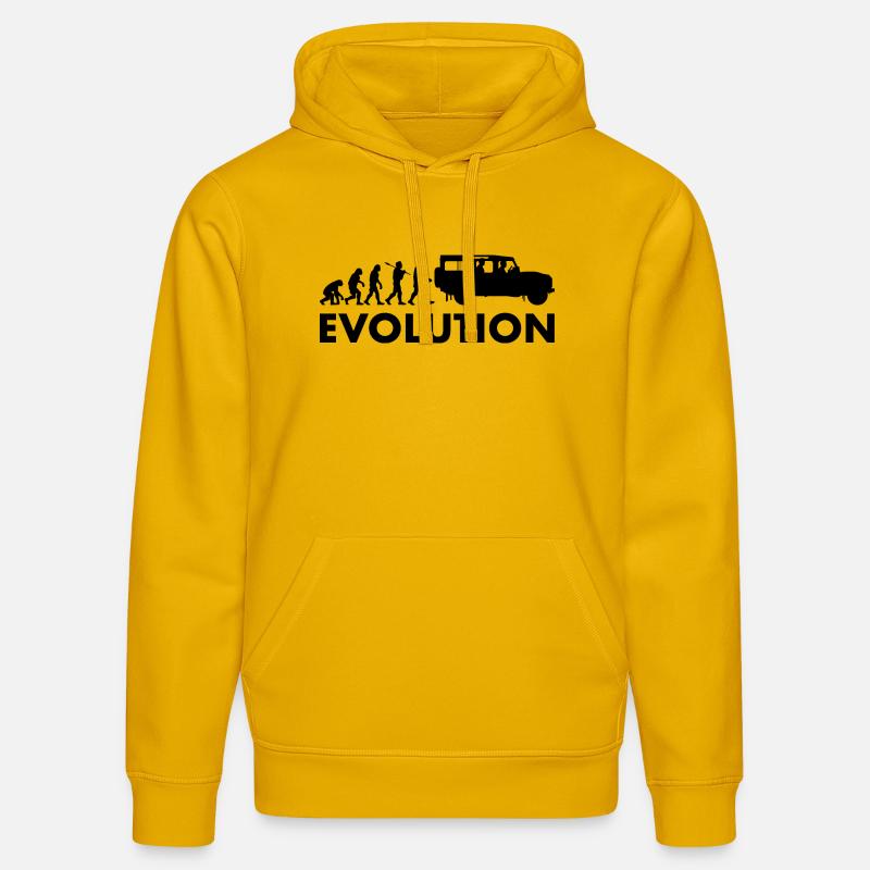 Defender 110 Évolution - Sweat à capuche bio DRUMMER Stanley/Stella Unisexe - jaune spectre