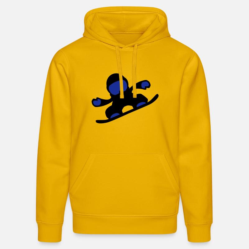 snowboardeuse - Sweat à capuche bio DRUMMER Stanley/Stella Unisexe - jaune spectre