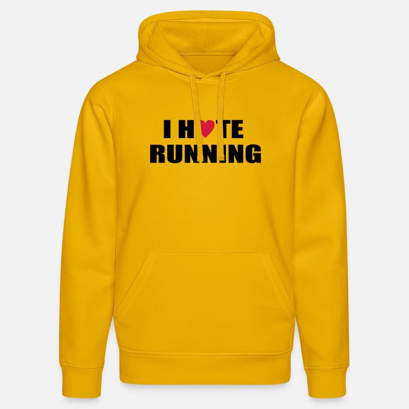 courir - Sweat à capuche bio DRUMMER Stanley/Stella Unisexe - jaune spectre