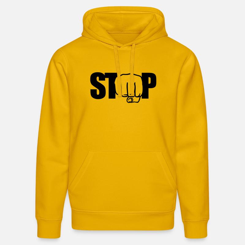 Stop Faust - Stanley/Stella Unisex Bio-Hoodie DRUMMER  - Spektralgelb