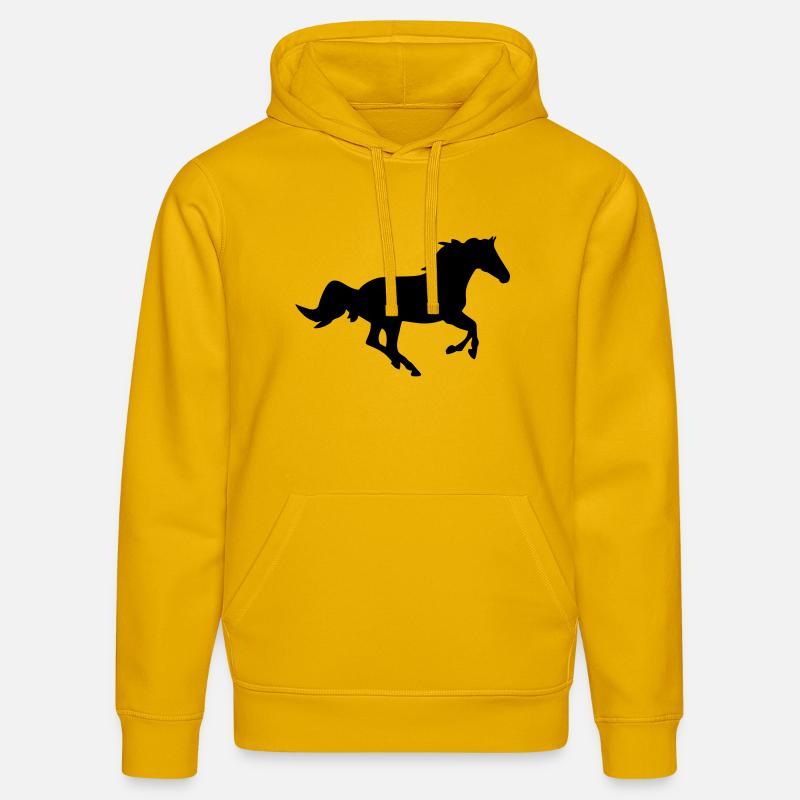 Ein Pferd. - Stanley/Stella Unisex Bio-Hoodie DRUMMER - Spektralgelb
