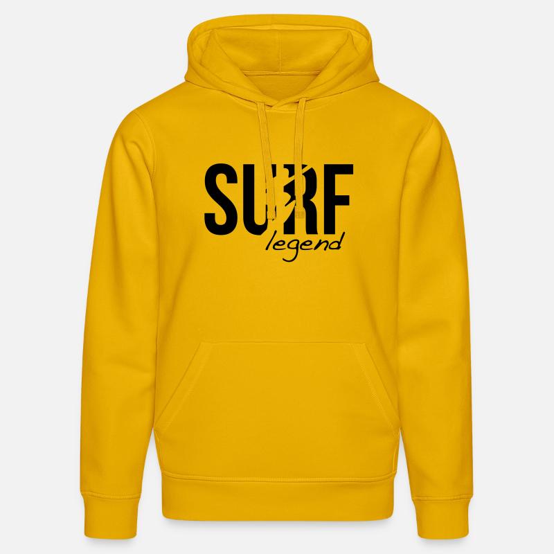 surffaus surffailla surf - Stanley/Stella DRUMMER unisex luomuhuppari - spektrin keltainen