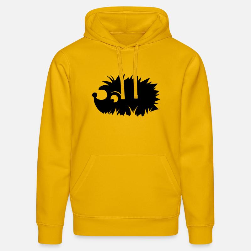 Igel in der Wiese - Stanley/Stella Unisex Bio-Hoodie DRUMMER  - Spektralgelb