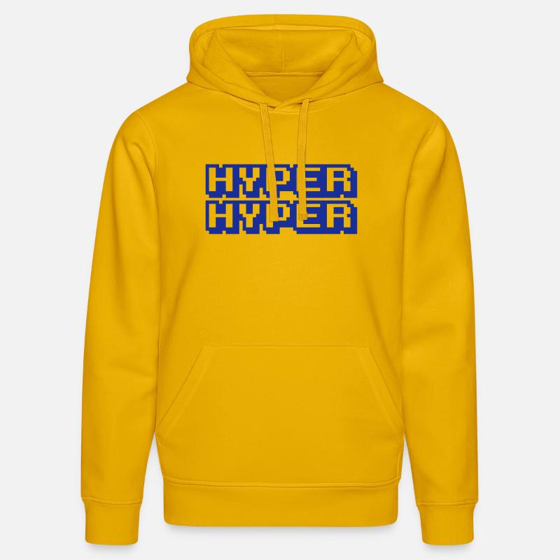 HYPER HYPER - Sweat à capuche bio DRUMMER Stanley/Stella Unisexe - jaune spectre