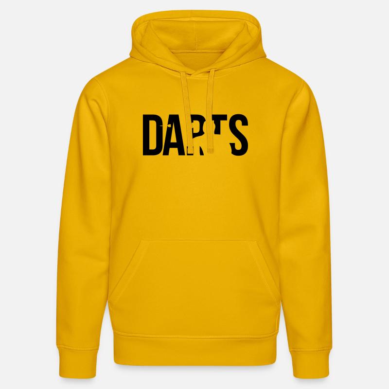 darts jeu de fléchettes - Sweat à capuche bio DRUMMER Stanley/Stella Unisexe - jaune spectre