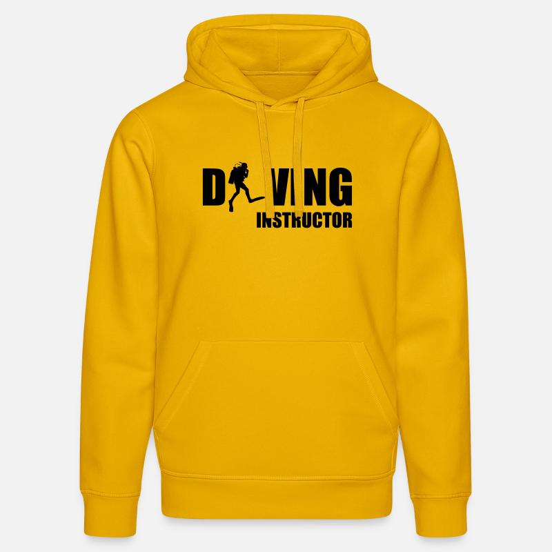 Diving Instructor - Sweat à capuche bio DRUMMER Stanley/Stella Unisexe - jaune spectre