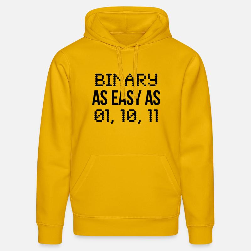 binary - Stanley/Stella Unisex Bio-Hoodie DRUMMER  - Spektralgelb