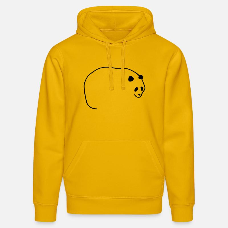 Lignes Panda - Sweat à capuche bio DRUMMER Stanley/Stella Unisexe - jaune spectre