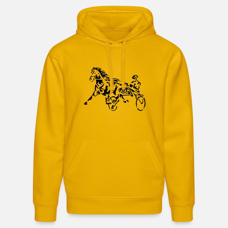 course - Sweat à capuche bio DRUMMER Stanley/Stella Unisexe - jaune spectre