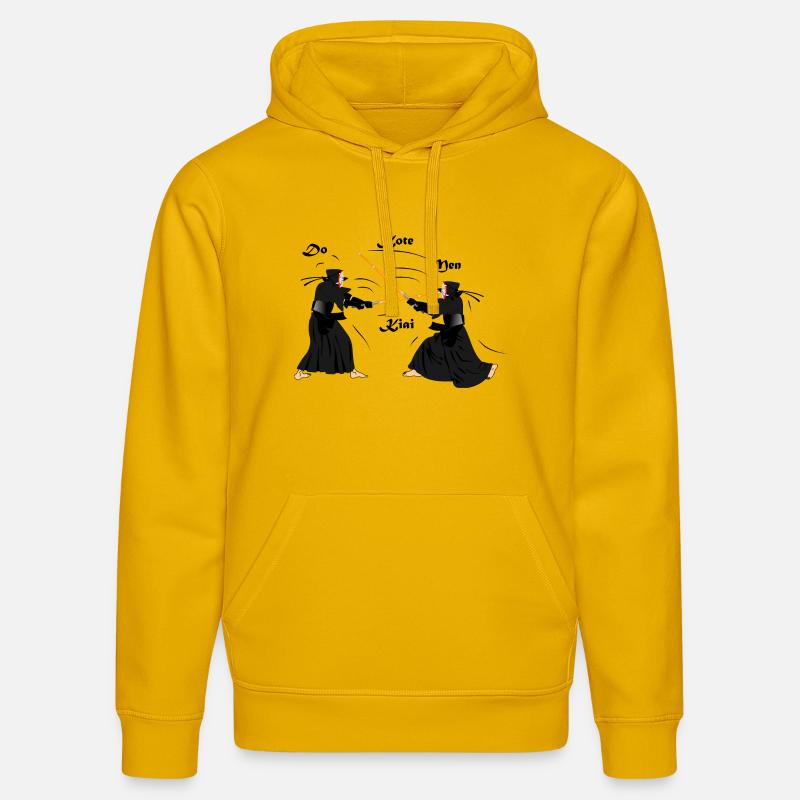 kendo - Sweat à capuche bio DRUMMER Stanley/Stella Unisexe - jaune spectre