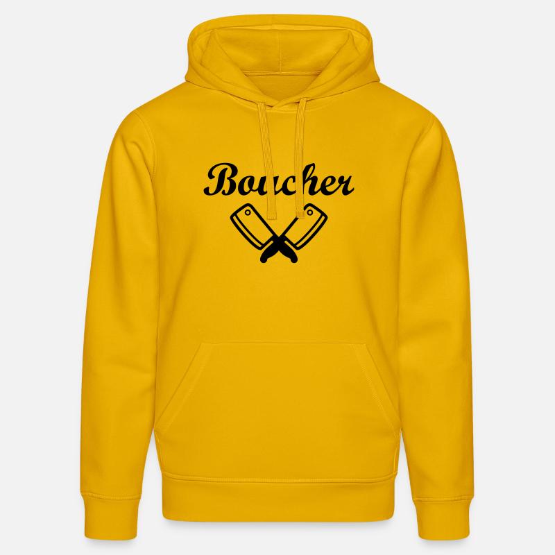 Boucher - Sweat à capuche bio DRUMMER Stanley/Stella Unisexe - jaune spectre