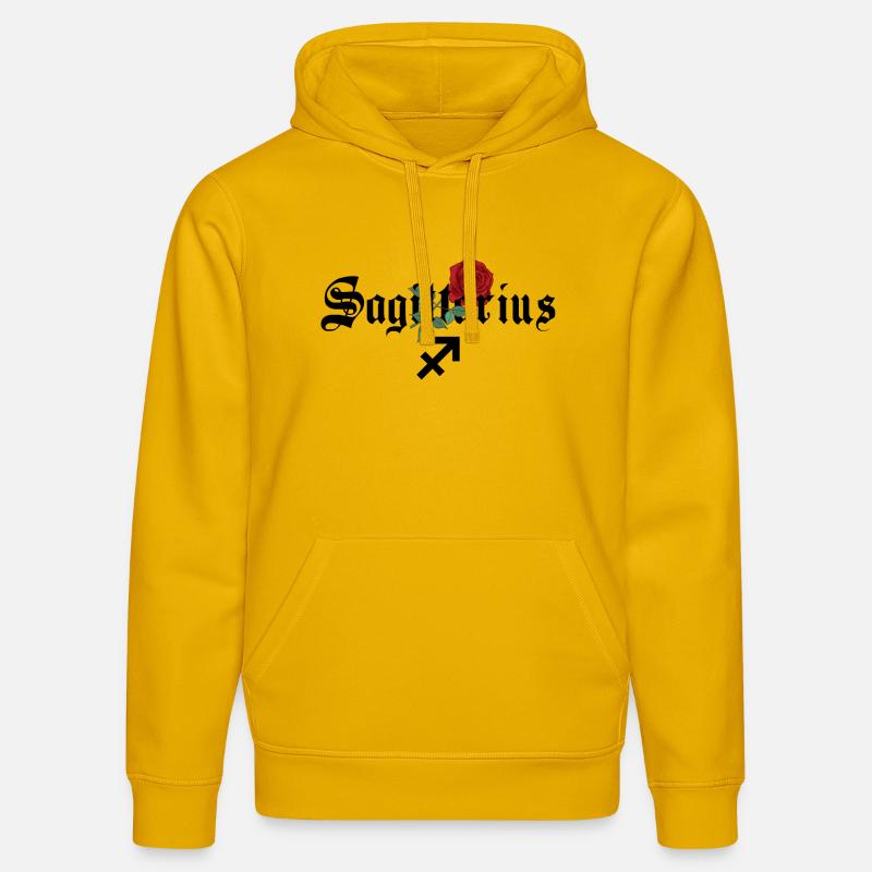 Zodiaque de la Rose du Sagittaire - Sweat à capuche bio DRUMMER Stanley/Stella Unisexe - jaune spectre