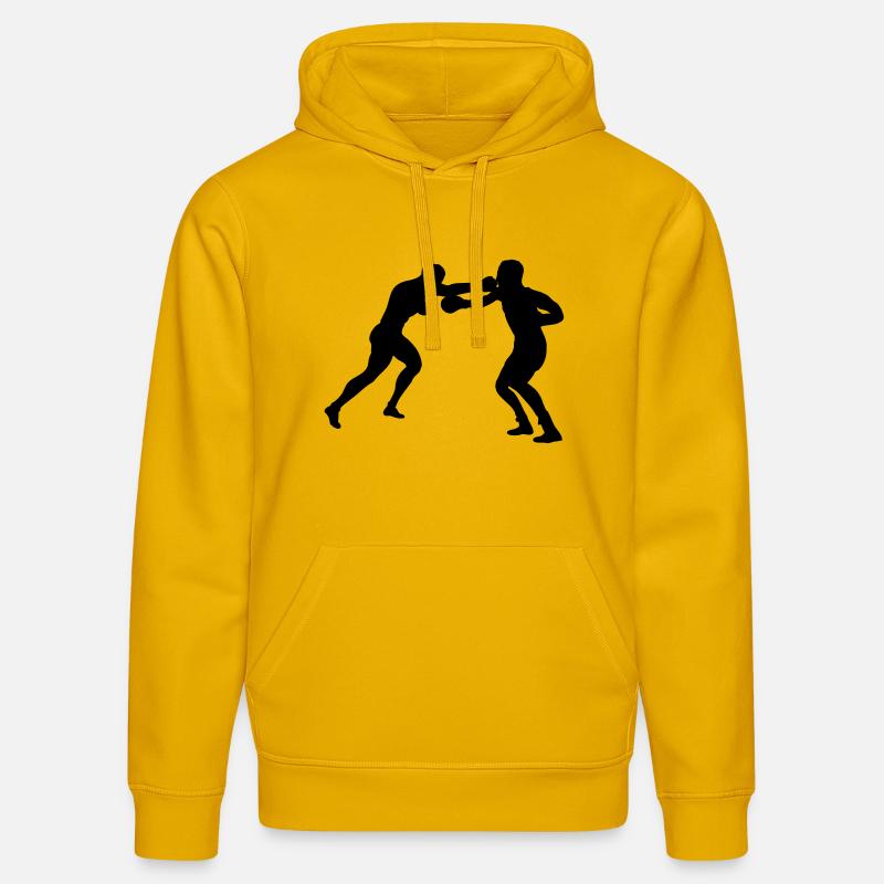 Combat de boxe - Sweat à capuche bio DRUMMER Stanley/Stella Unisexe - jaune spectre