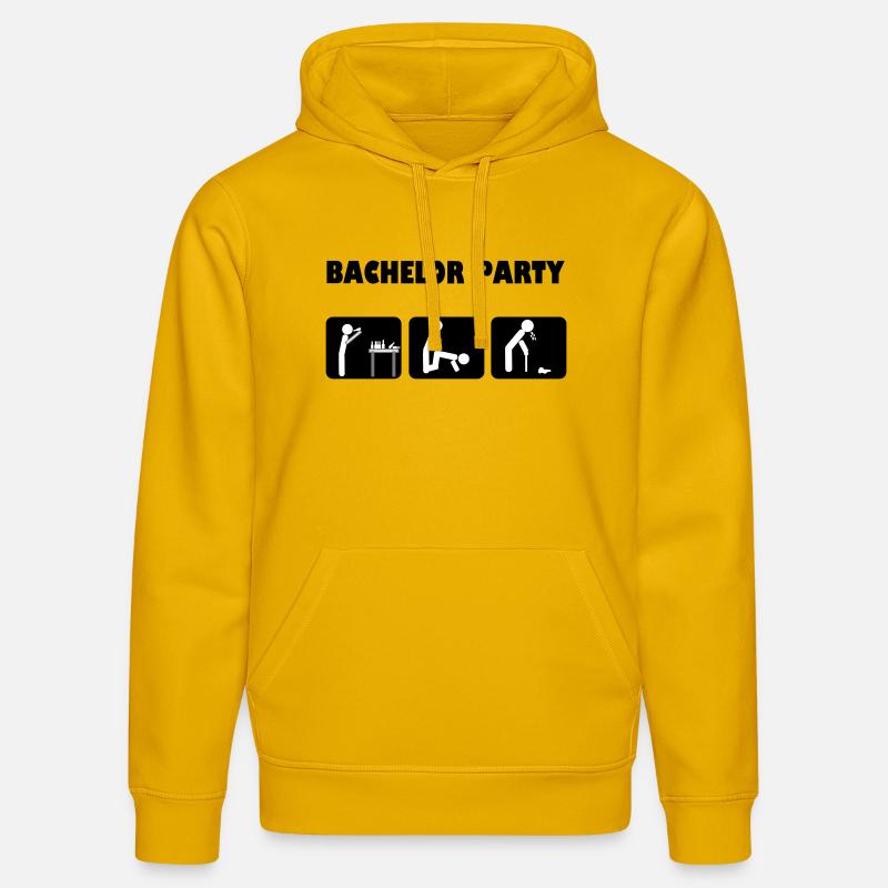 Bachelor celebration - Stanley/Stella DRUMMER Unisex Organic Hoodie - spectra yellow