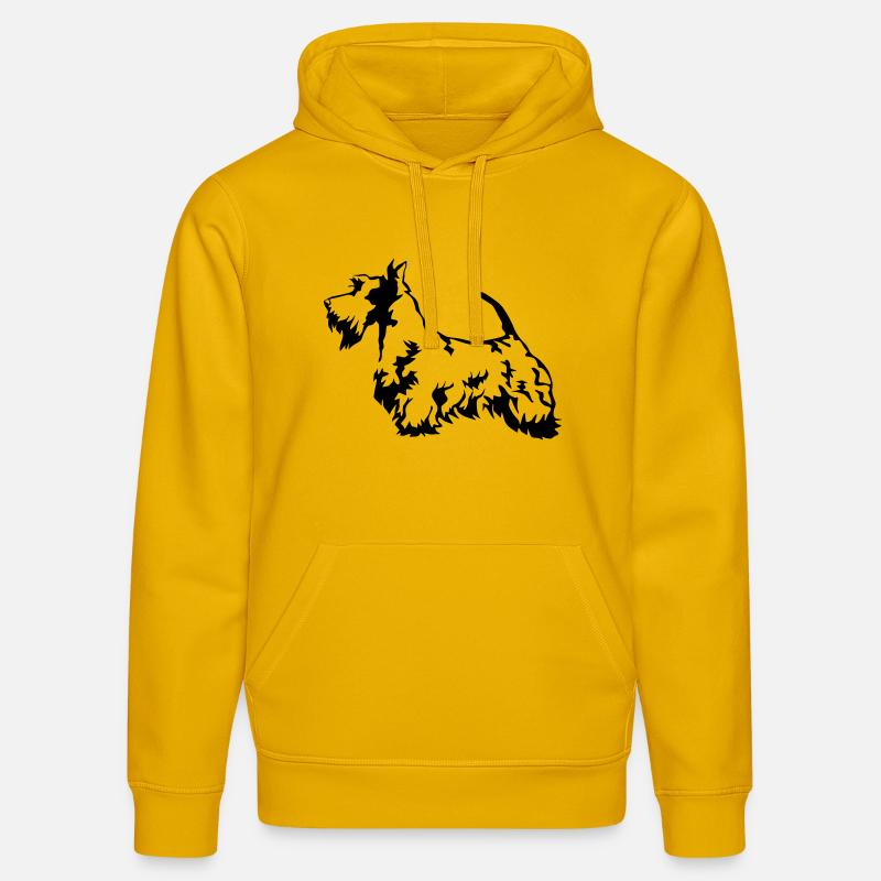 Terrier écossais - Sweat à capuche bio DRUMMER Stanley/Stella Unisexe - jaune spectre