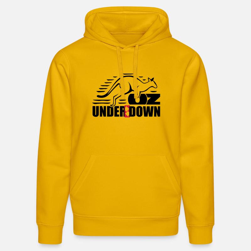 down under - Sweat à capuche bio DRUMMER Stanley/Stella Unisexe - jaune spectre