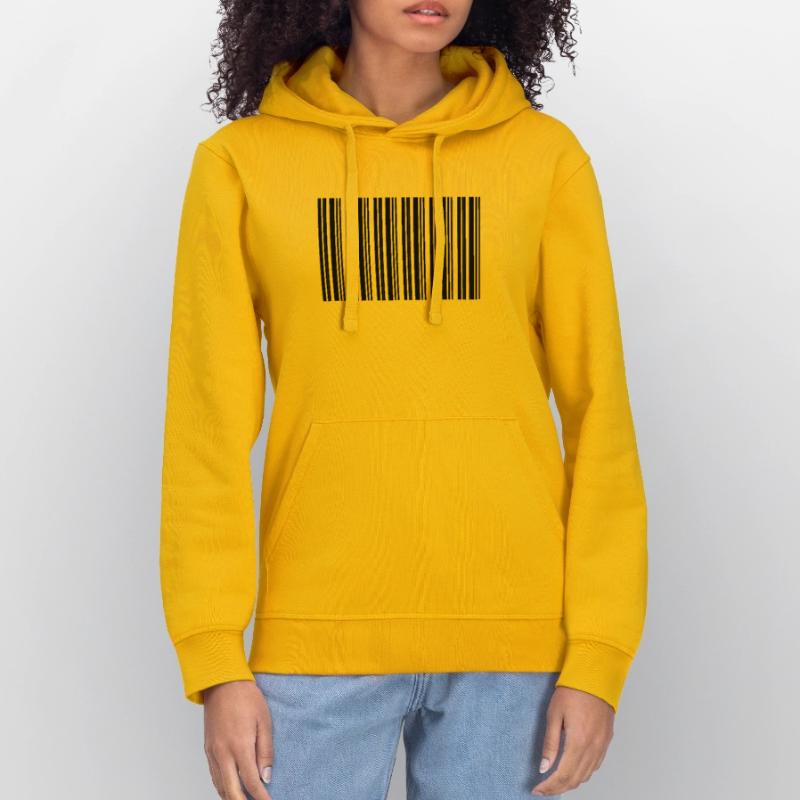 Barcode Strichcode Nerd IT Technik Design Stanley/Stella Unisex Bio-Hoodie DRUMMER 