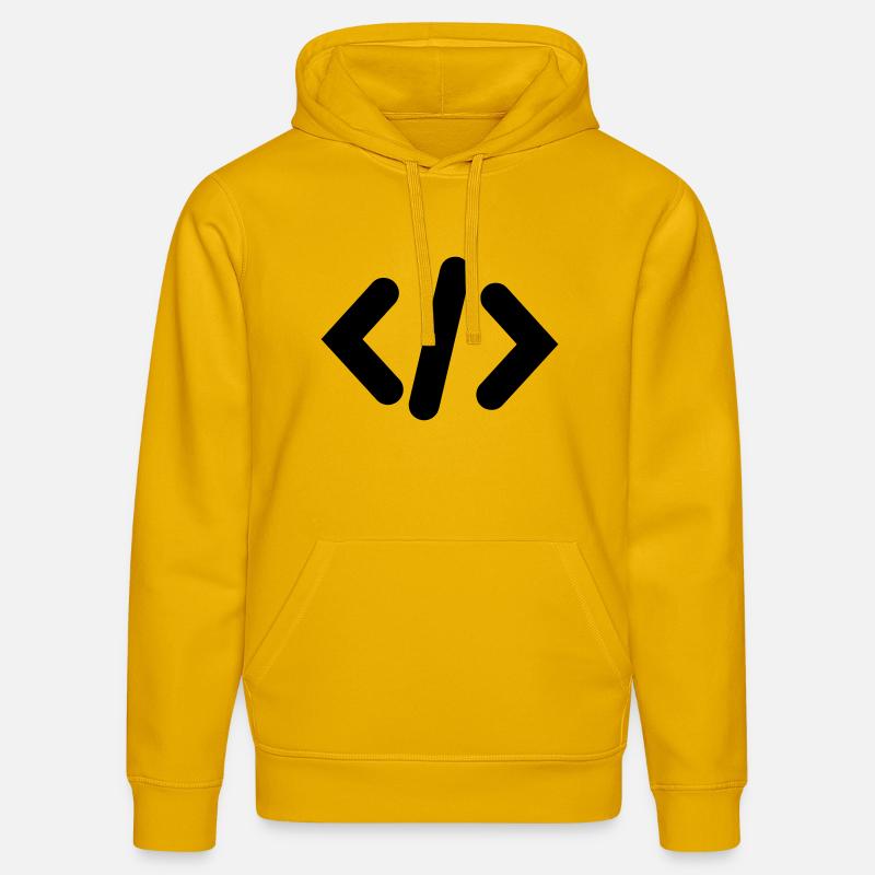 Code du programmeur - Sweat à capuche bio DRUMMER Stanley/Stella Unisexe - jaune spectre