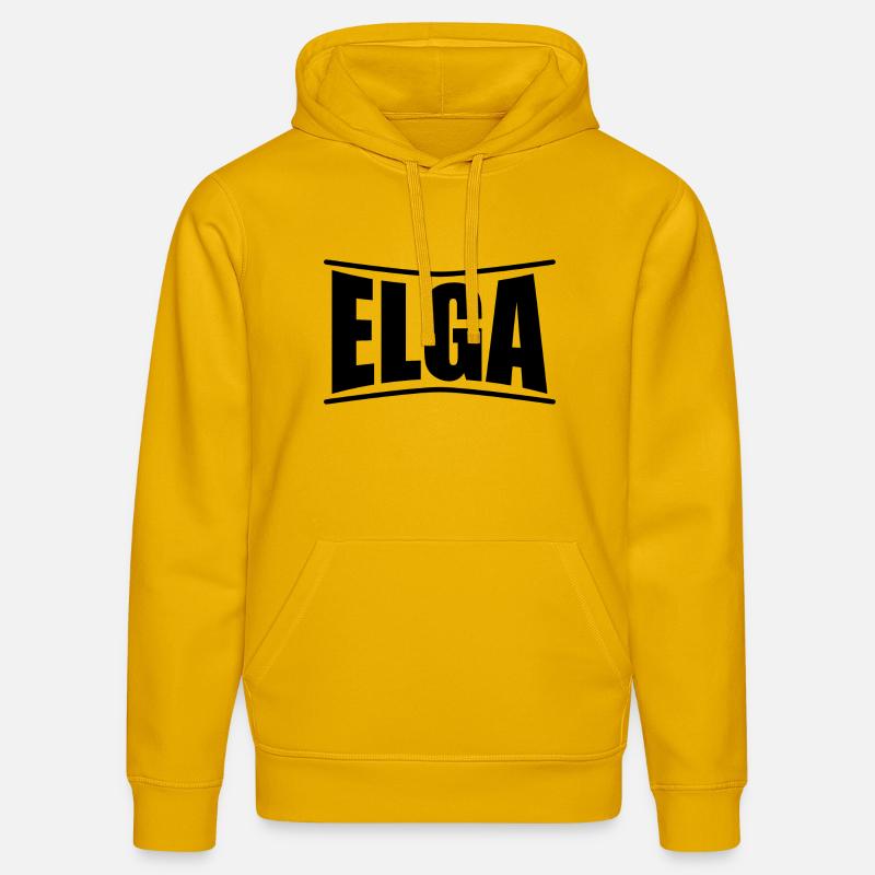 Idée cadeau t-shirt Elga - Sweat à capuche bio DRUMMER Stanley/Stella Unisexe - jaune spectre