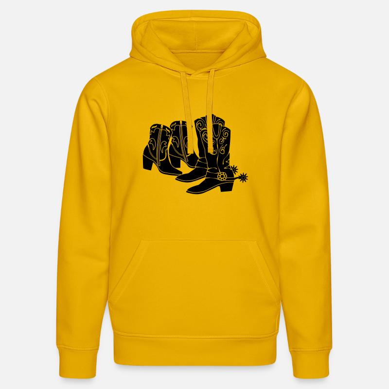 Bottes occidentales pour hommes féminins - Sweat à capuche bio DRUMMER Stanley/Stella Unisexe - jaune spectre