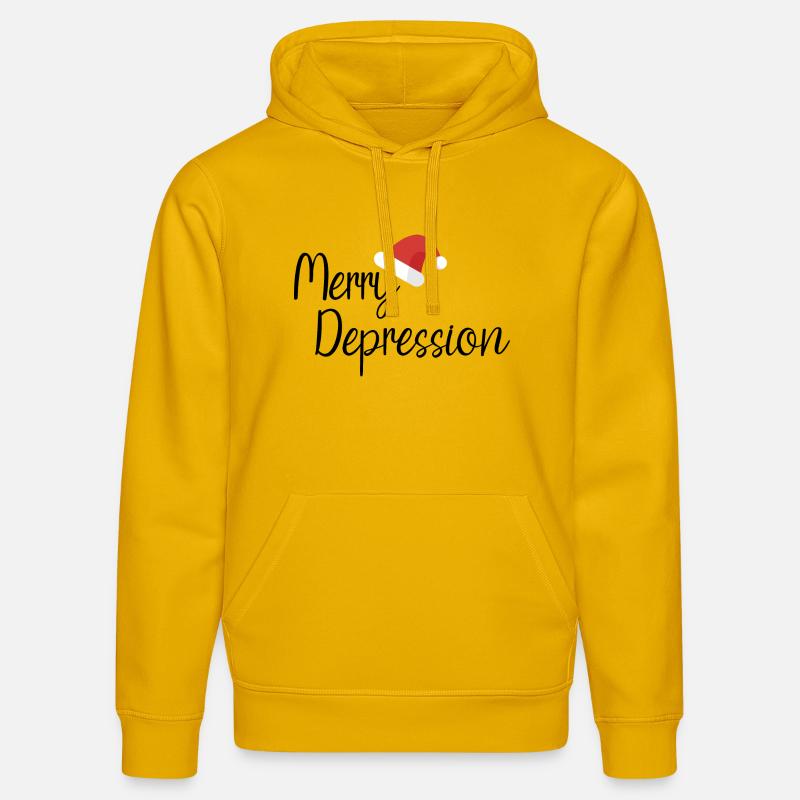 Joyeuse dépression - Sweat à capuche bio DRUMMER Stanley/Stella Unisexe - jaune spectre