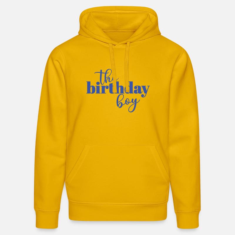 Le garçon d’anniversaire - Sweat à capuche bio DRUMMER Stanley/Stella Unisexe - jaune spectre