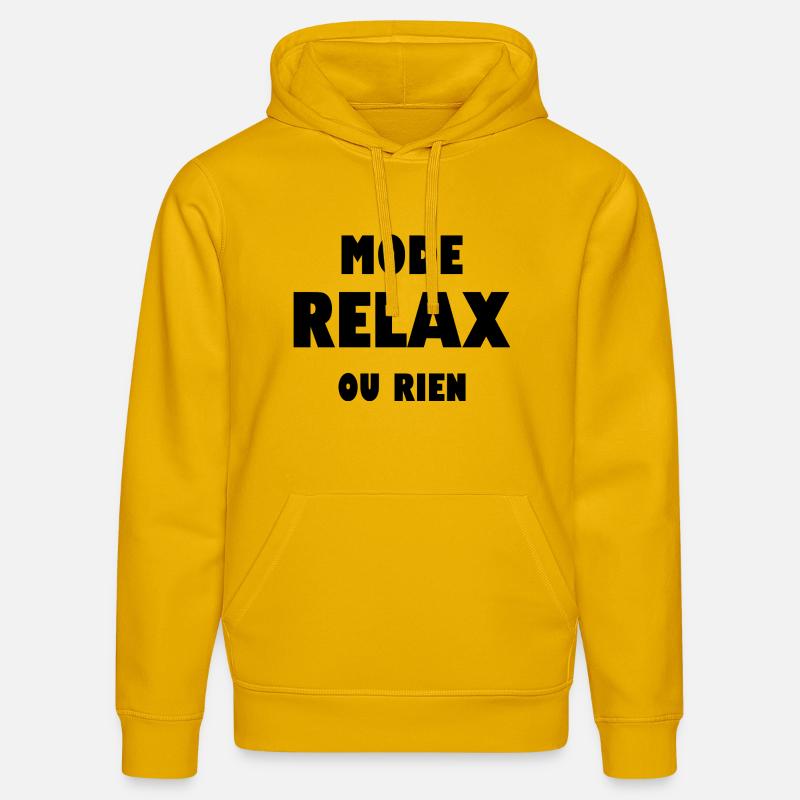 Mode relax ou rien - Sweat à capuche bio DRUMMER Stanley/Stella Unisexe - jaune spectre