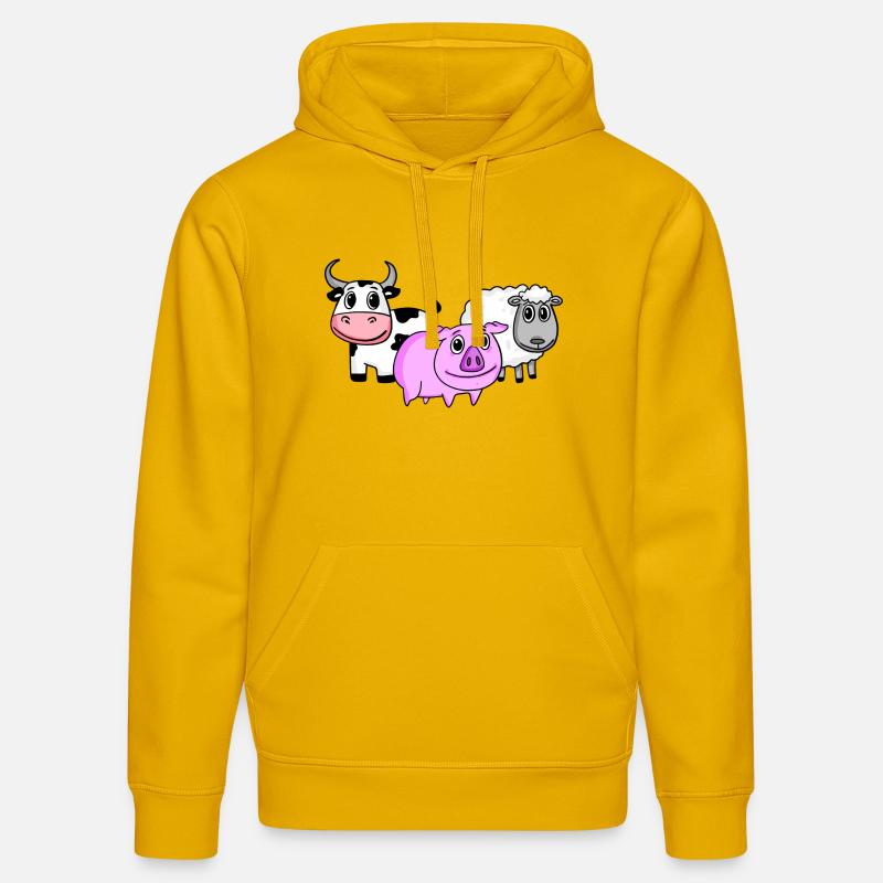 Animaux mignons - Sweat à capuche bio DRUMMER Stanley/Stella Unisexe - jaune spectre