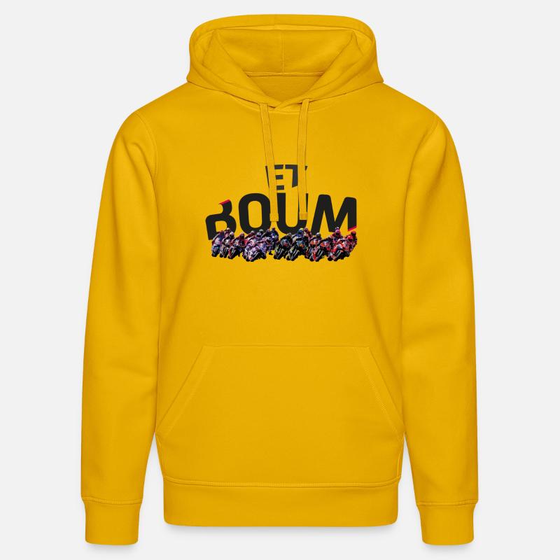 ET BOUM - Sweat à capuche bio DRUMMER Stanley/Stella Unisexe - jaune spectre