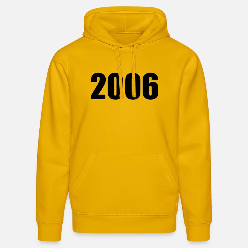 2006 modèle d’anniversaire personnaliser la conception - Sweat à capuche bio DRUMMER Stanley/Stella Unisexe - jaune spectre