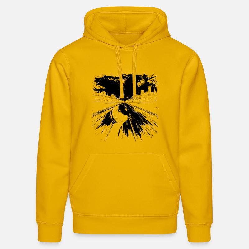Bowling - Sweat à capuche bio DRUMMER Stanley/Stella Unisexe - jaune spectre
