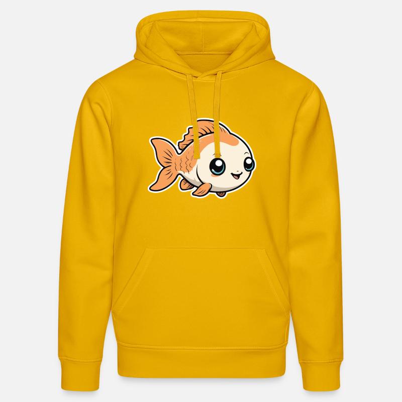 Petit Mignon Bébé Poisson Poisson - Sweat à capuche bio DRUMMER Stanley/Stella Unisexe - jaune spectre