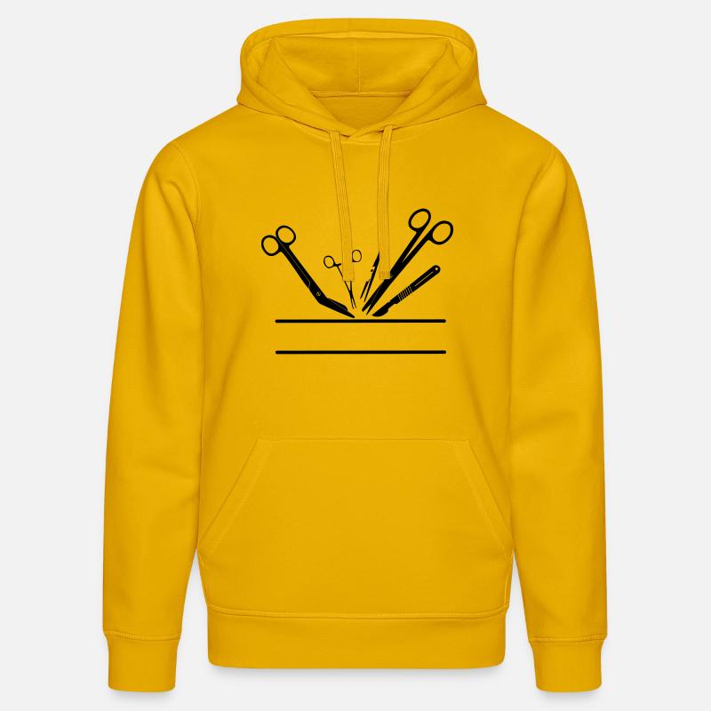 Bannière de nom d’outil d’opération - Sweat à capuche bio DRUMMER Stanley/Stella Unisexe - jaune spectre