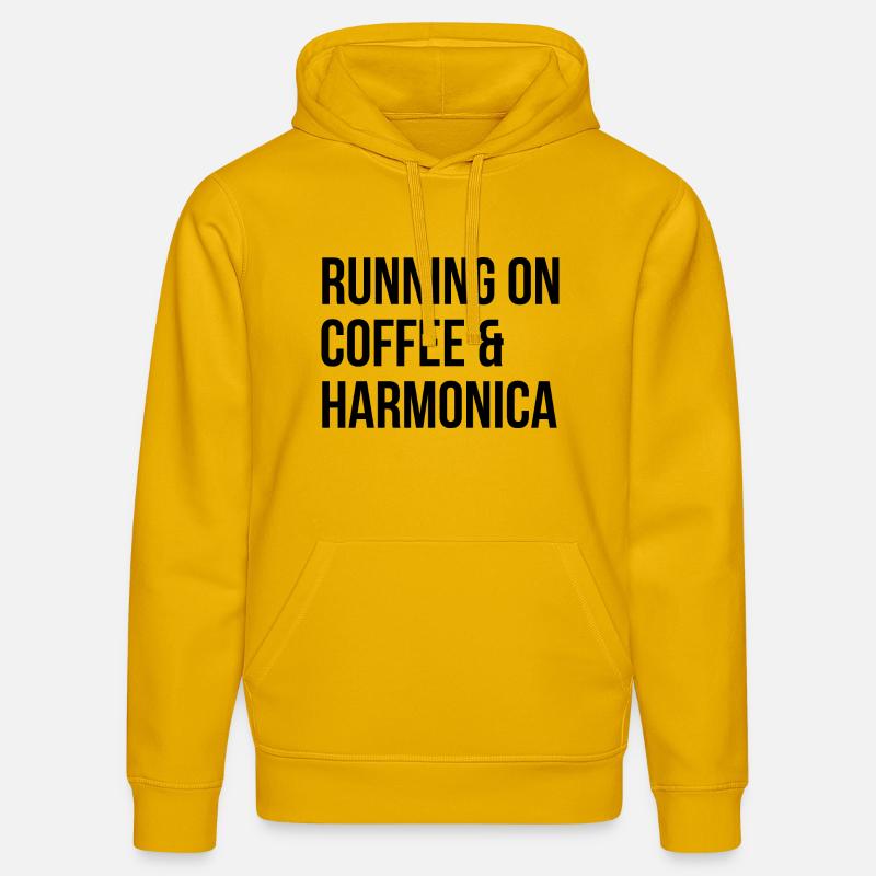 harmonica - Sweat à capuche bio DRUMMER Stanley/Stella Unisexe - jaune spectre