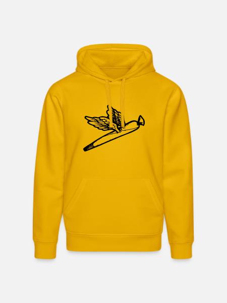 We fly so High - Stanley/Stella DRUMMER Unisex Organic Hoodie - spectra yellow