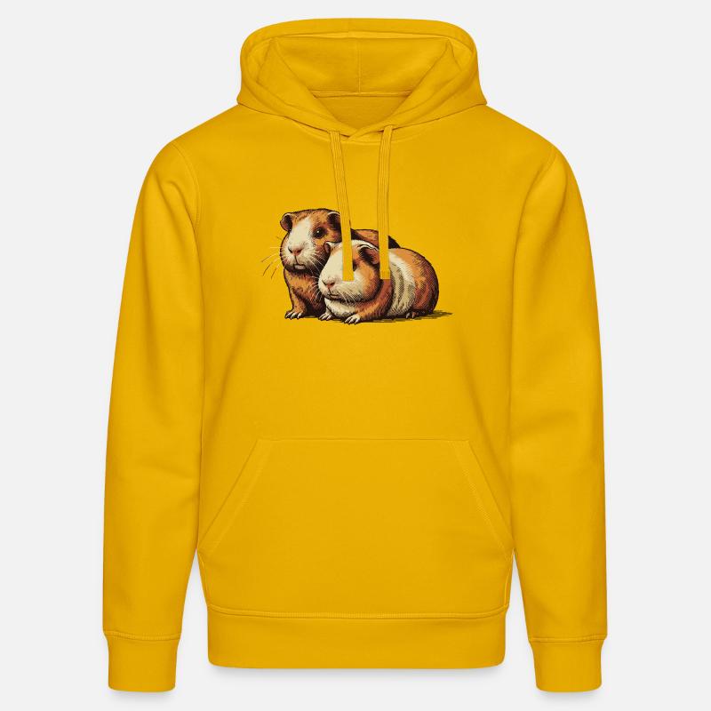 Équipe Mignon - Sweat à capuche bio DRUMMER Stanley/Stella Unisexe - jaune spectre