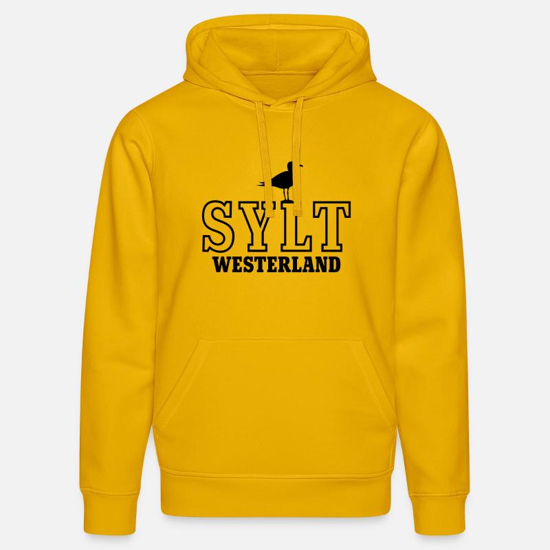 Sylt Westerland - Sweat à capuche bio DRUMMER Stanley/Stella Unisexe - jaune spectre