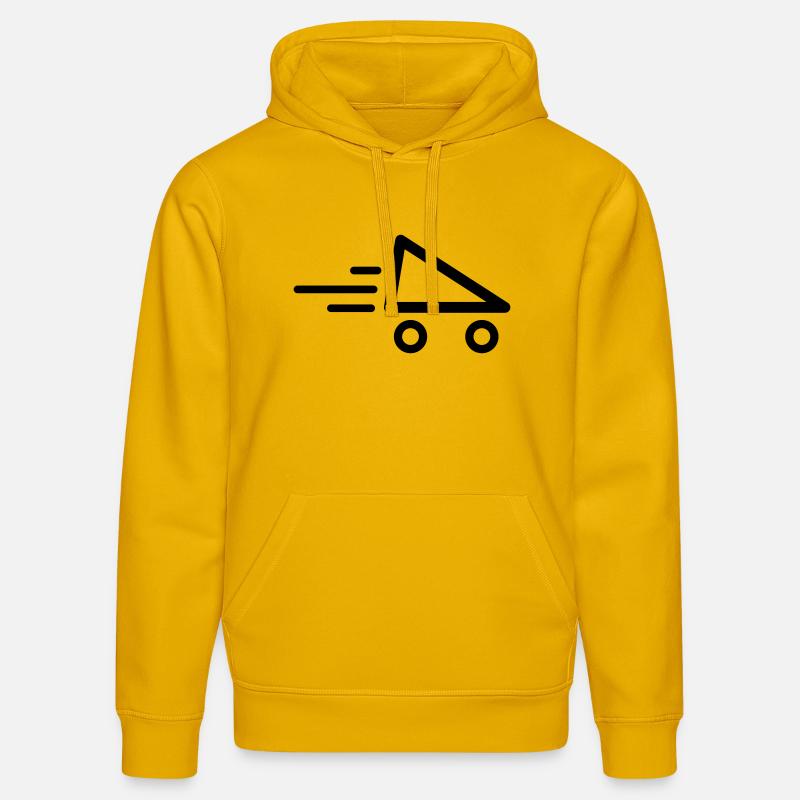 Patins de vitesse Rollers - Sweat à capuche bio DRUMMER Stanley/Stella Unisexe - jaune spectre