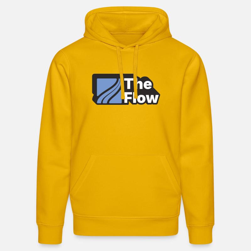 La conception du modèle d’écoulement - Sweat à capuche bio DRUMMER Stanley/Stella Unisexe - jaune spectre