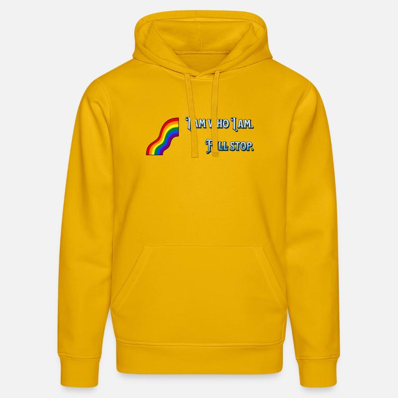 Je suis ce que je suis - Sweat à capuche bio DRUMMER Stanley/Stella Unisexe - jaune spectre