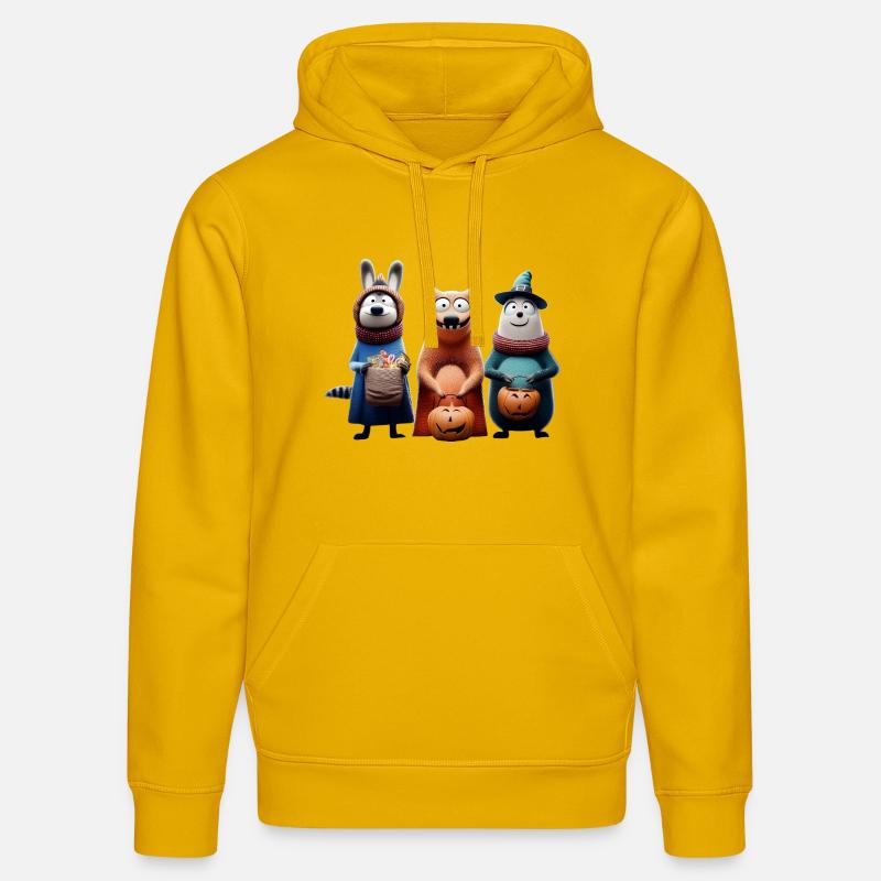 Halloween Squad – Süßes oder Saures Wooligans - Stanley/Stella Unisex Bio-Hoodie DRUMMER  - Spektralgelb