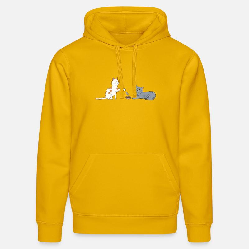 Chat-ritable - Sweat à capuche bio DRUMMER Stanley/Stella Unisexe - jaune spectre