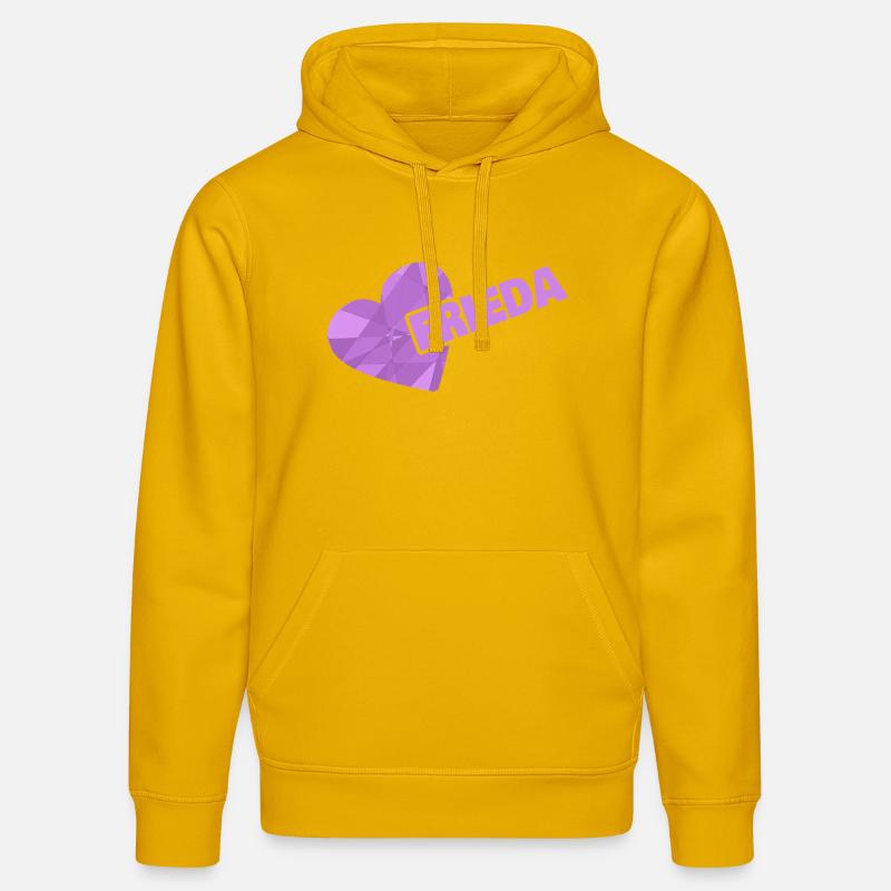Frieda comme une couronne - Sweat à capuche bio DRUMMER Stanley/Stella Unisexe - jaune spectre