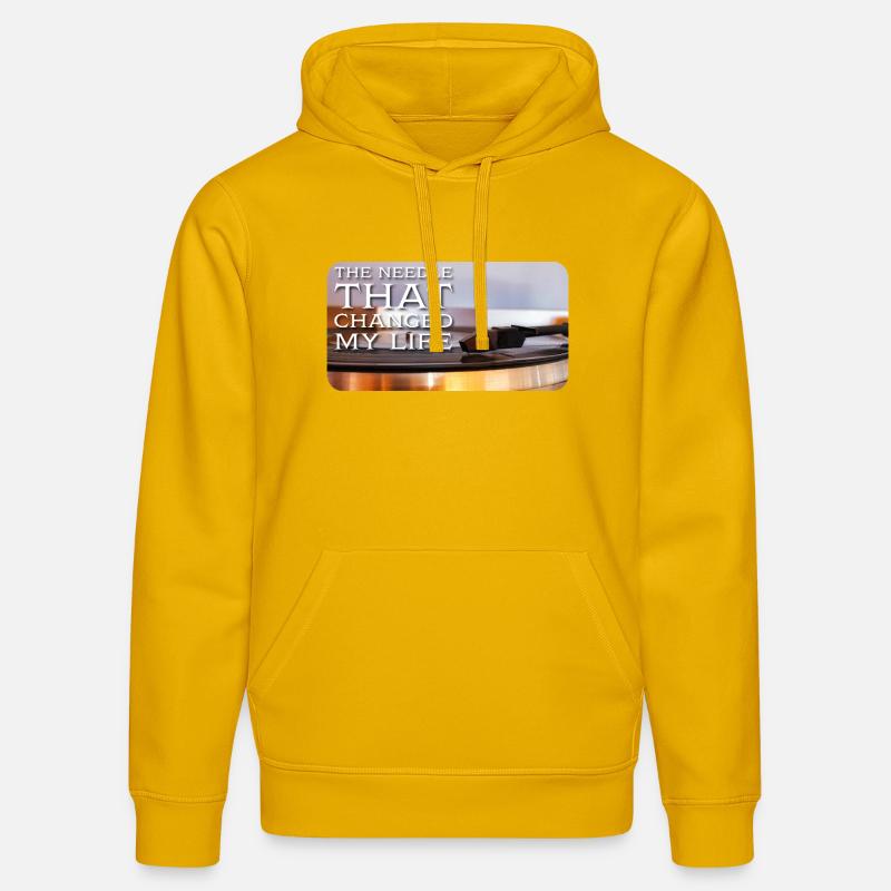 The needle that changed my life - Stanley/Stella Unisex Bio-Hoodie DRUMMER - Spektralgelb