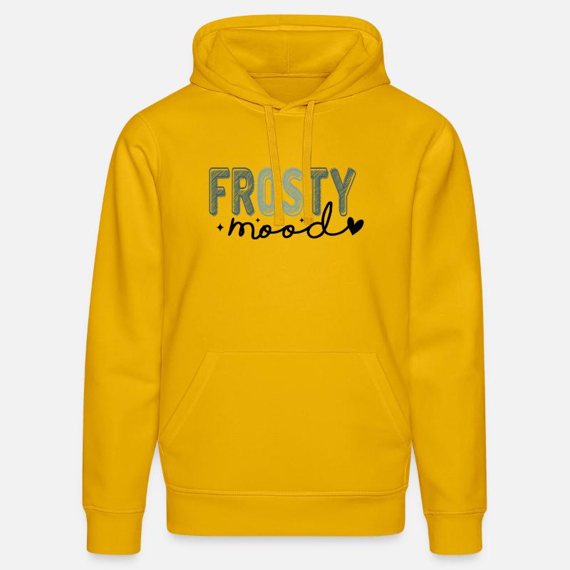 Frostiger Text im eisigen Stil - Stanley/Stella Unisex Bio-Hoodie DRUMMER  - Spektralgelb