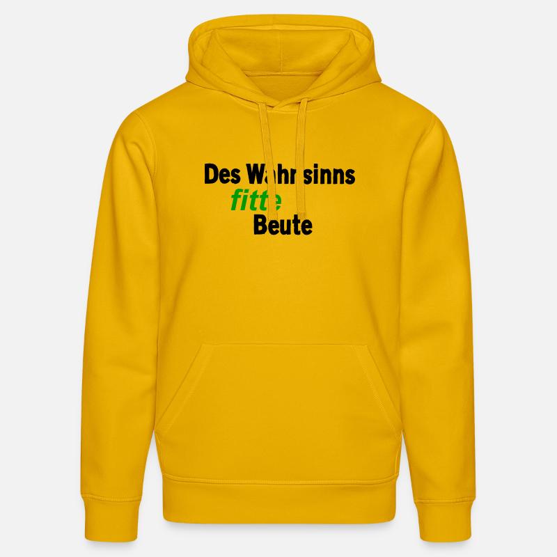 Une proie incroyablement en forme - Sweat à capuche bio DRUMMER Stanley/Stella Unisexe - jaune spectre
