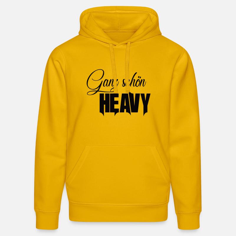 Assez beau lourd - Sweat à capuche bio DRUMMER Stanley/Stella Unisexe - jaune spectre