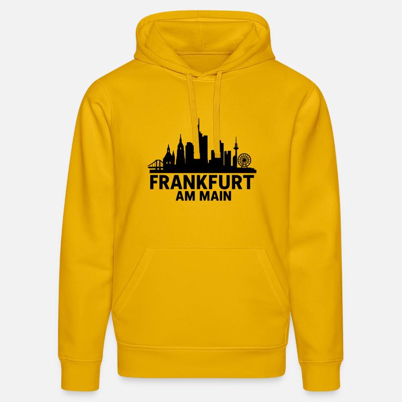 Francfort-sur-le-Main Silhouette - Sweat à capuche bio DRUMMER Stanley/Stella Unisexe - jaune spectre